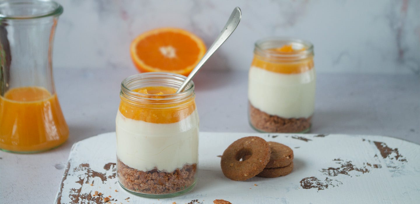 Cheesecake all'arancia