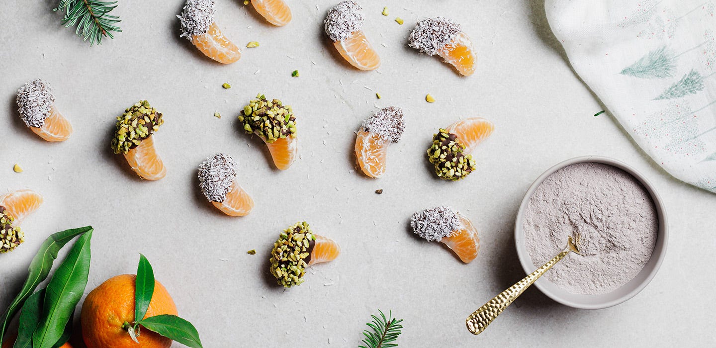 Mandarini glassati con Milk protein