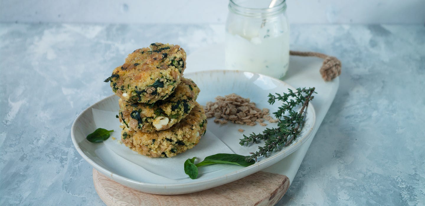 Polpettine vegetariane di miglio e feta
